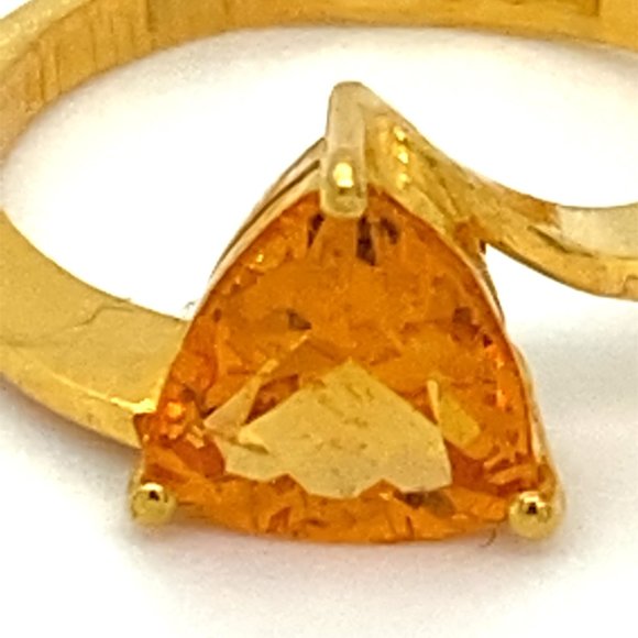 Mandarin Spessartine 1.75ct Solid 22K Gold Ring - Picture 6 of 6